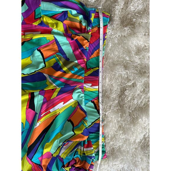 Trina Turk Viva La Vida Wide Leg Pants | Size Small | Multicolor Tropical Print - Picture 8 of 8